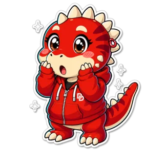 Divi Dino looking surprised